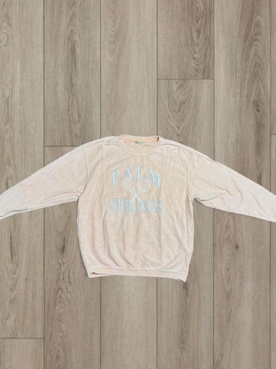 Shop The Mint Tops - Palm Springs Corded Crewneck Sweatshirt
